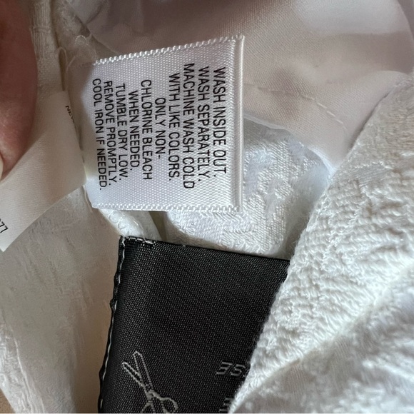 Dana Buchman Textured White Ankle Pants Chic Workwear Size 12 NWT - Picture 7 of 11